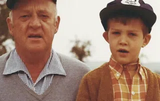 Keith Woods with grand father Keith Atherton