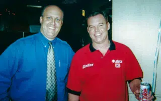 Keith Woods at a 93.3 KDKB driver appearance with Al Unser Jr. (Little Al).